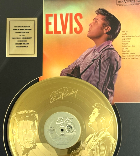 Elvis Presley / ELVIS Gold Record professionell gerahmt Holz UV Glas zertifiziert - Bild 3 von 11