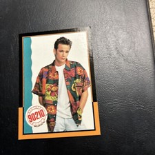 B34 Beverly Hills 90210 Topps 1991 #2 Luke Perry Dylan Mckay He's A Rebel
