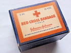 Vintage Johnson & Johnson Red Cross 2” Sterile Bandage & box — photo 1