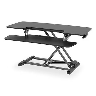 Flexispot M7-E-40B Standing Desk Converter, Black, 44 Lb Cap.