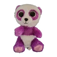 Purple Panda Plush Ty 15Cm Boom Boom Original Ty Soft Toys