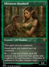 Allosaurus Shepherd High Quality Custom Altered Art Playtest Proxy Card