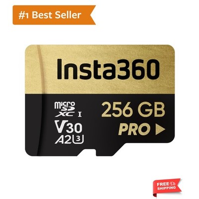 256GB PRO microSDXC Memory Card, V30, A2, UHS-I, 90 MB/s Read/Write Speed