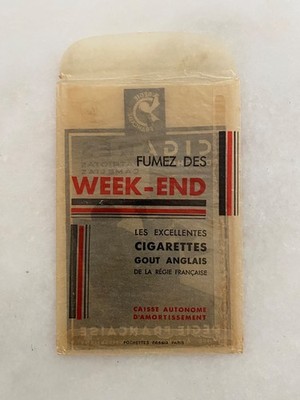 Alte Werbung TABAK Tasche WEEK-END und PATRIOTAS CAMELIAS