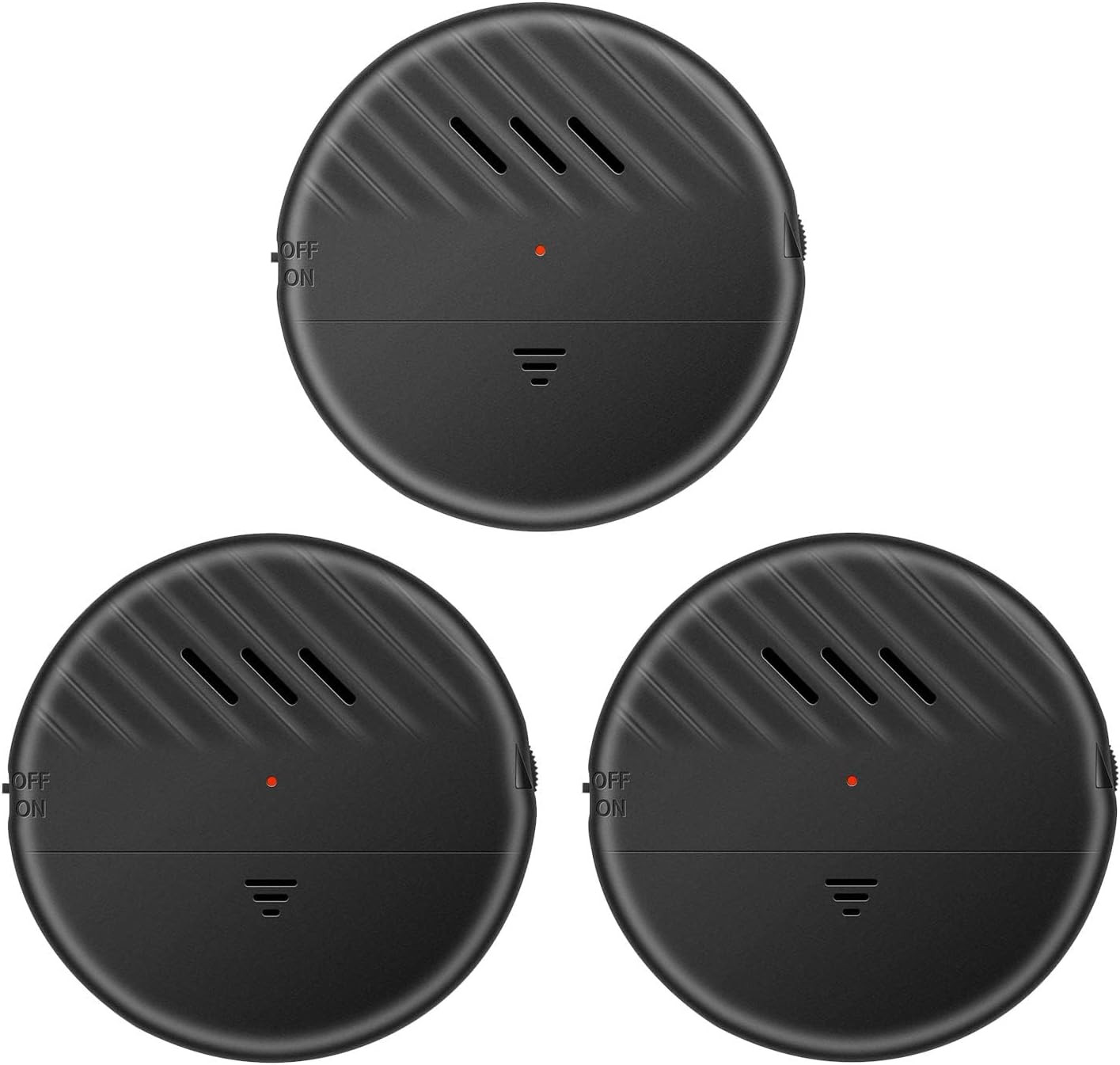 Window Glass Break Sensor Alarm, 3Pcs Ultra-Slim Anti-Theft Vibration Detector