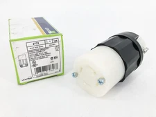 New Leviton 2733 Locking Plug Black 30A 480V 3P 4 Wire Grounding L16-30R