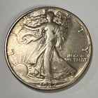 1937 Liberty Walking Silver Half Dollar.