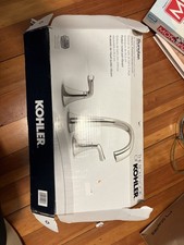 8" Kohler Sundae Widespread Bathroom Sink Faucet in Brushed Nickel R28797-4D-BN