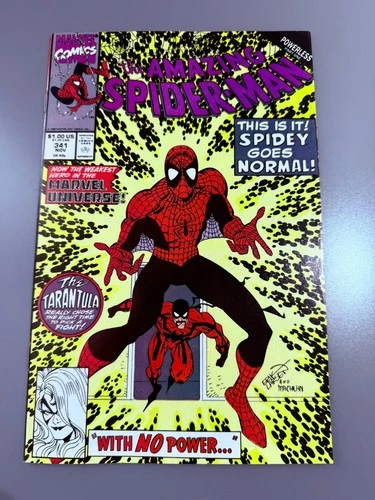 The Amazing Spider-Man #341 (1990, Marvel) NM WHITE PAGES 1st Print