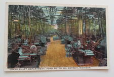 Detroit Michigan Postcard Ford Motor Co. Crankshaft Dept. Model T Factory C1920 Detroit Michigan Postcard Ford Motor Co. Crankshaft Dept. Model T Factory C1920