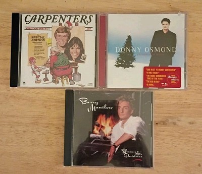 Easy Listening Christmas CDs Lot Of Three: Carpenters, Manilow, Donny Osmond