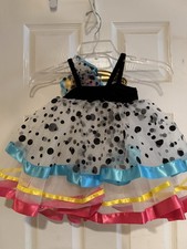 Curtain Call Dance Costume Girls ITS MY PARTY Halloween E1144 CSM SMALL 12/24M