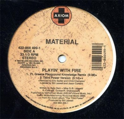 Material, Playin' With Fire, (12''), NM or M-, 4086454168