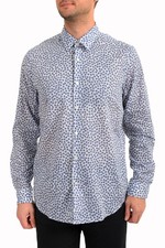 Hugo Boss Men's "Lukas F" Regular Fit Floral Print Long Sleeve Shirt US L IT 52