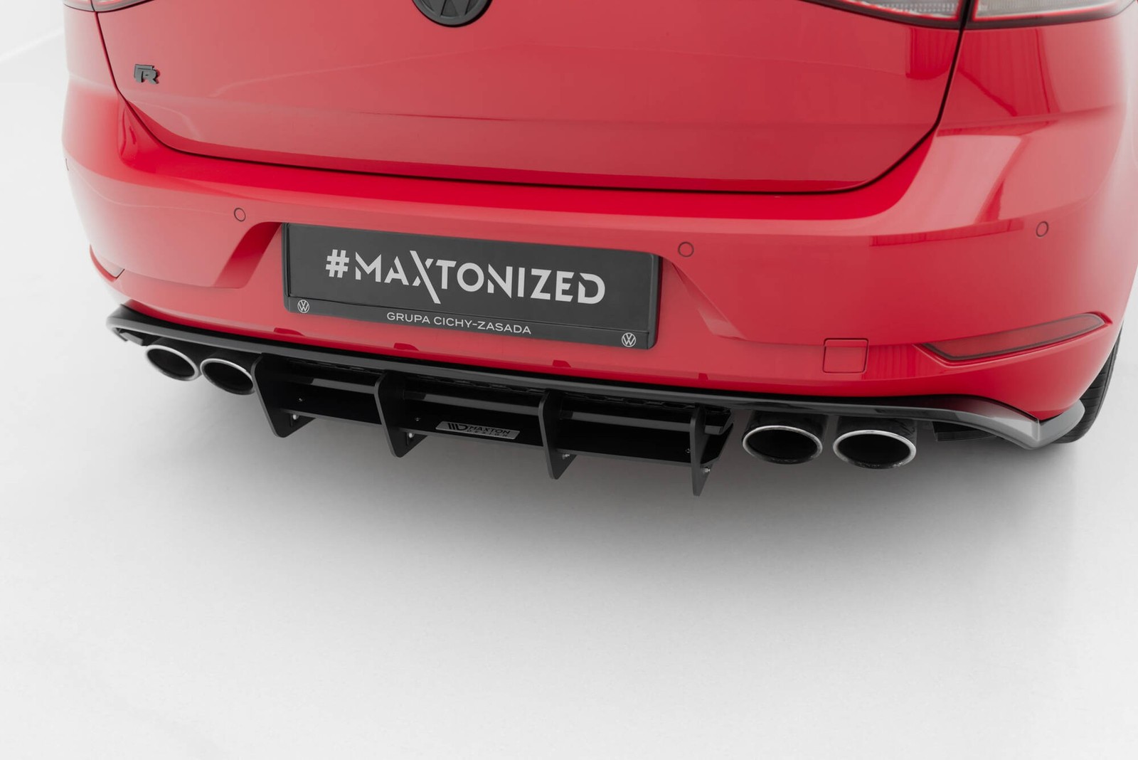 Diffuseur arriere Maxton Golf R Mk7 Facelift spoiler pare-choc tuning