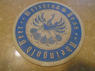 Weisbrod & Hess beer Philadelphia Pa beer coaster Rare Read