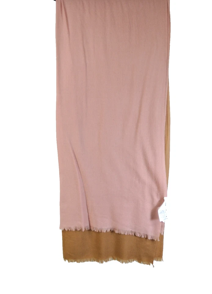 NUEVO, Bufanda Ligera Vince Lana/Cachemira en Rosa y Marrón Ombre O/S #SC80 Foto 2 de 4