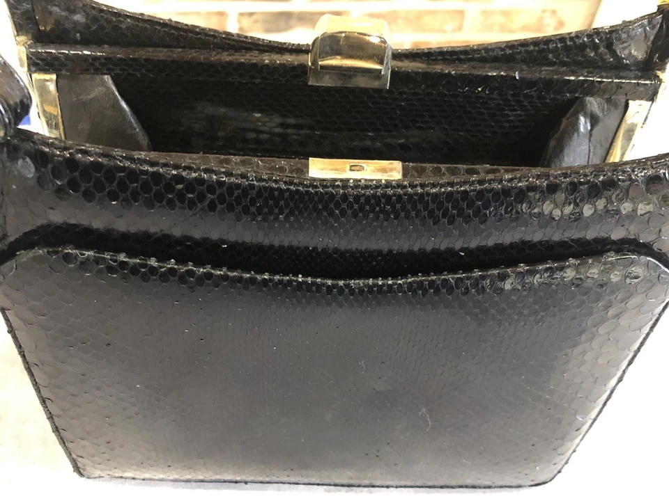 Vintage. Très joli Sac à main en serpent véritable. Années 60.´s. - Photo 3/4