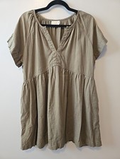 Universal Thread Target Linen Blend Mini Shift Dress in Olive Size XL
