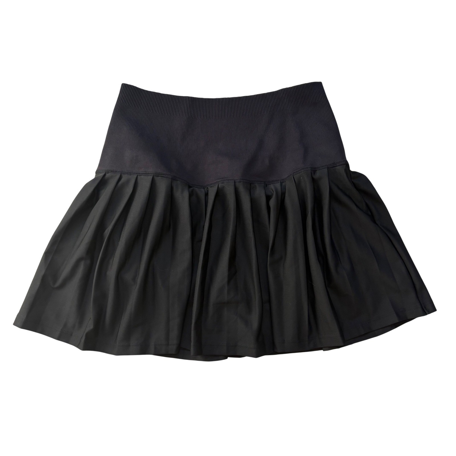 Attarco Black Pleated Tennis Skort High Waisted Athletic Mini Skirt Size M