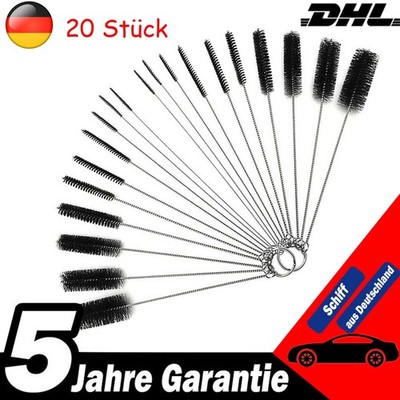 20in1 Reinigungsbürsten Set aus Nylon Rundbürste Flaschenbürste Schlauchbürste