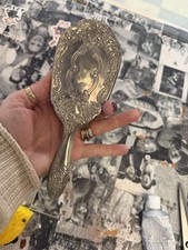 Victorian Silver Plate HAIR BRUSH Motif Design VTG Collectibles