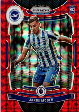 Jakub Moder 2021-22 Panini Prizm PL Red Mosaic #191 Brighton & Hove Albion RC 9a