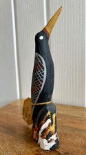 Paul Six Papajua Tiwi Bathurst Island Art Ironwood Bird Sculpture Ochre Tagged 