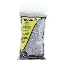 Woodland Scenics C1279 Medium Grade Talus Bag, Gray (21.7 cu. in.) Rock Debris