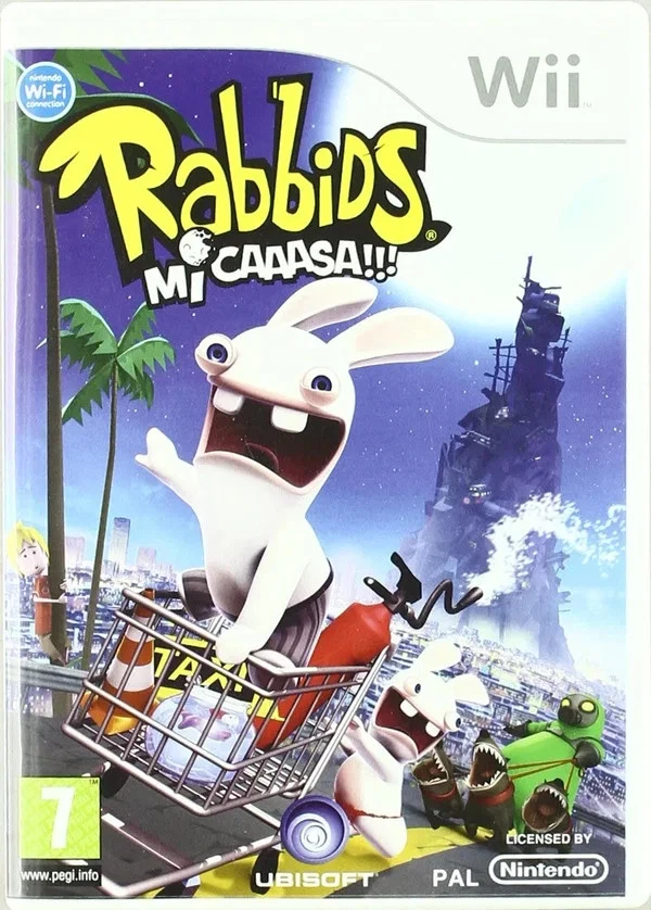 RABBIDS MI CASA- NINTENDO Wii - USADO - BUEN ESTADO