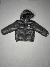Nike Water Resistant Puffer Jacket Kids Boy Jacket Size M 5/6 Black Just Do It