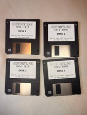 Historyline 1914-1918 Blue Byte 4x 3,5" Floppy Disketten IBM PC Retro Spiel