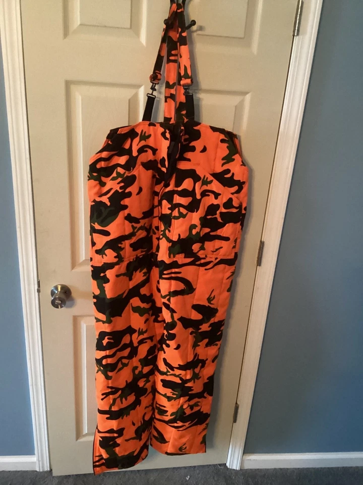 Baberos vintage SafTBak Inc. naranja camuflaje X-grande 42-44 Foto 2 de 3