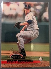 Scott Erickson #443 1993 Topps Stadium Club Minnesota Twins Print Error 
