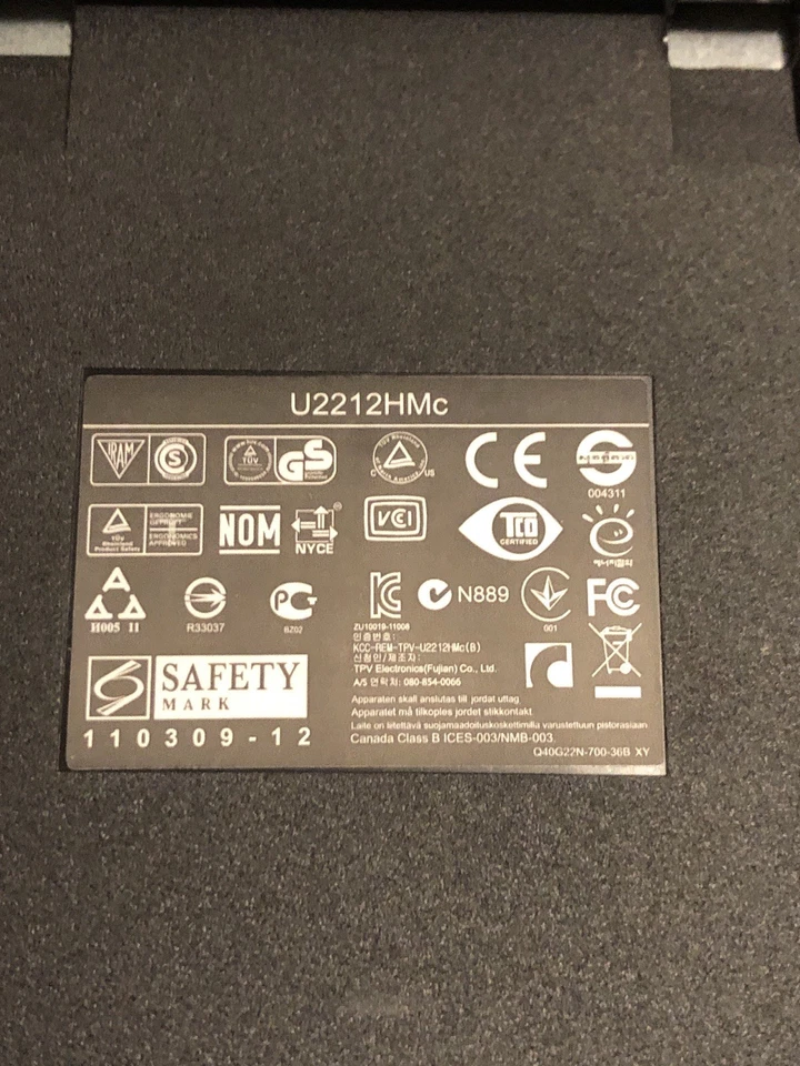 Dell UltraSharp U2212HMc 21,5 Zoll Monitor 1920x1080 DP VGA DVI USB - Bild 4 von 4