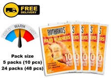 HOTHANDS Hand Warmers Air Activated Heat Pads Up To 10 Hours Warmth