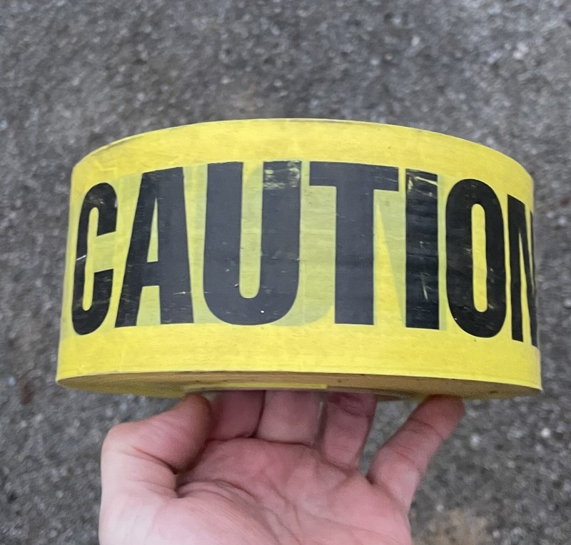 Premium Yellow Caution Tape I 3 Inch X 1000 Feet I Harzard Tape W/Bright Yellow 