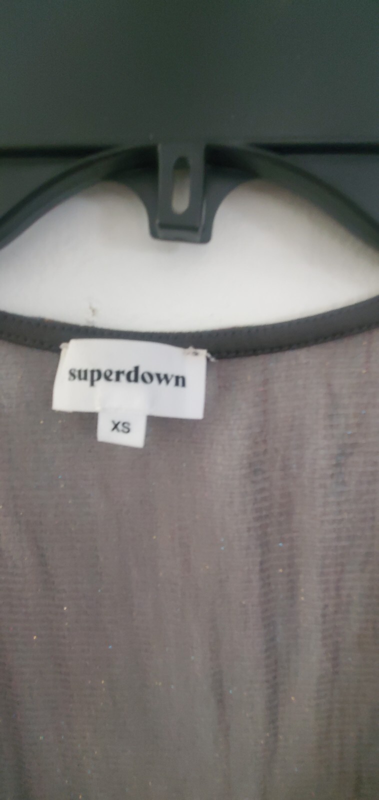 superdown Rainbow Metallic Crop Top  Glittery XS … - image 3