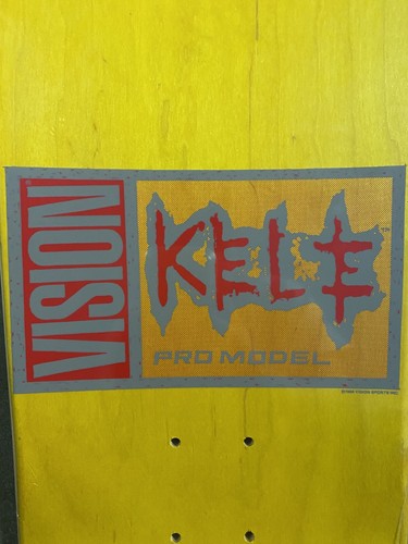 FIRMADO RARO VISION KELE ROSECRANS PRO TABLA DE SKATE REEDICIÓN ORIGINAL NUEVO HALCÓN - Imagen 5 de 5