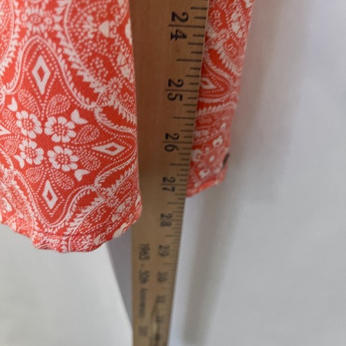 O'Neill Top Women Size L Spaghetti Strap Geometric Print Orange - Picture 8 of 8