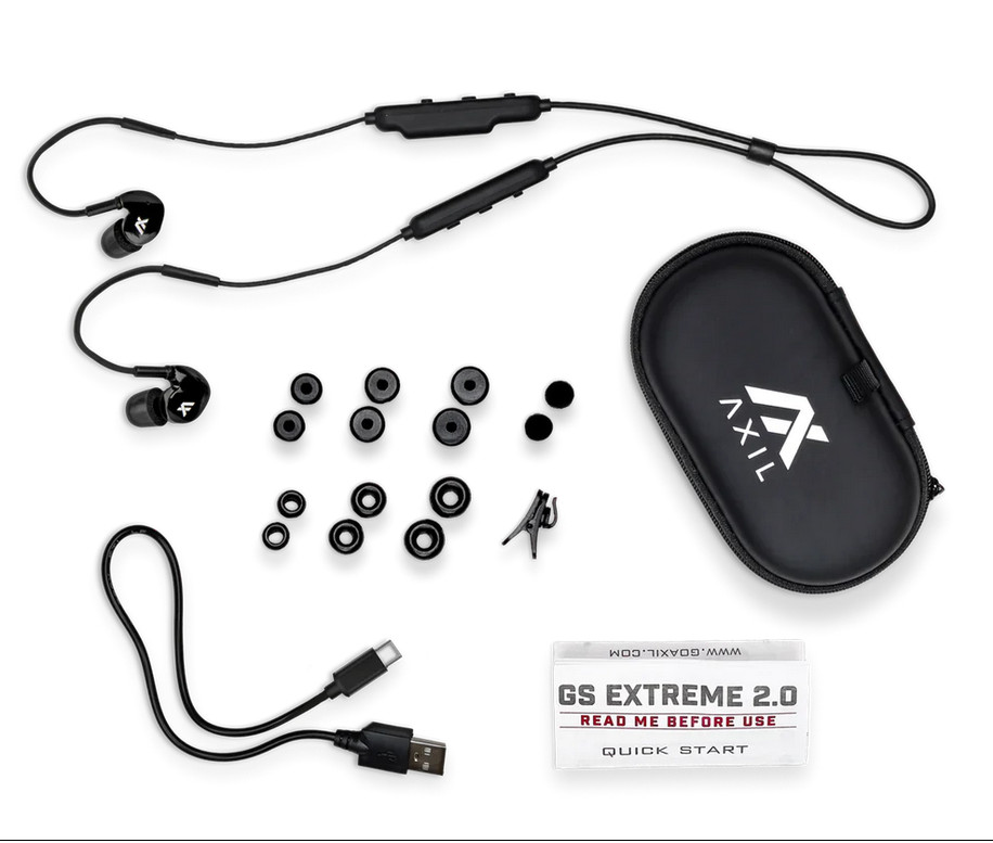 AXIL GS Extreme Tactical Shooting Range Earbuds w/ Bluetooth