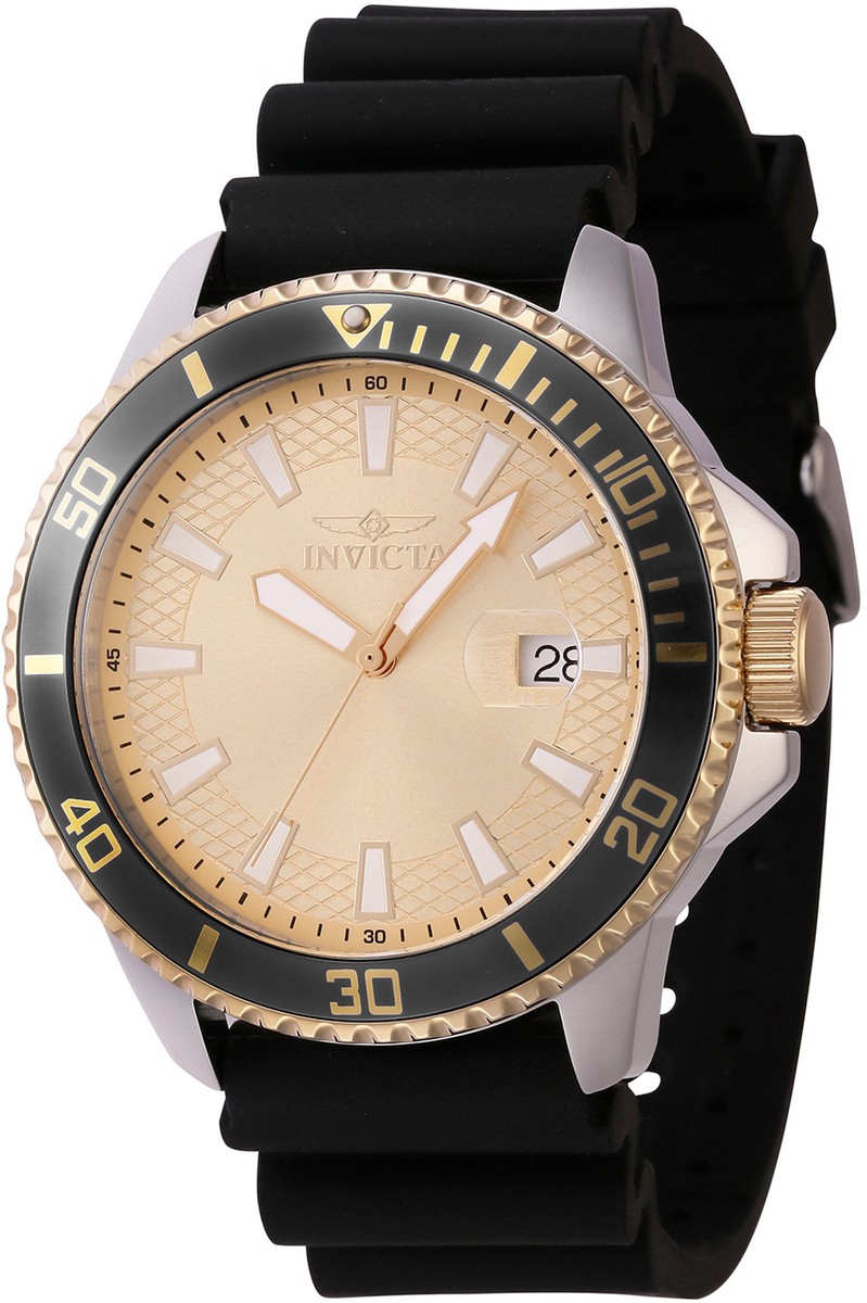 Orologio Invicta Pro Diver Uomo 40 Mm, Movimento Al Quarzo, Cassa Acciaio, Quadrante Nero, 20 Bar, Garanzia 2 Anni