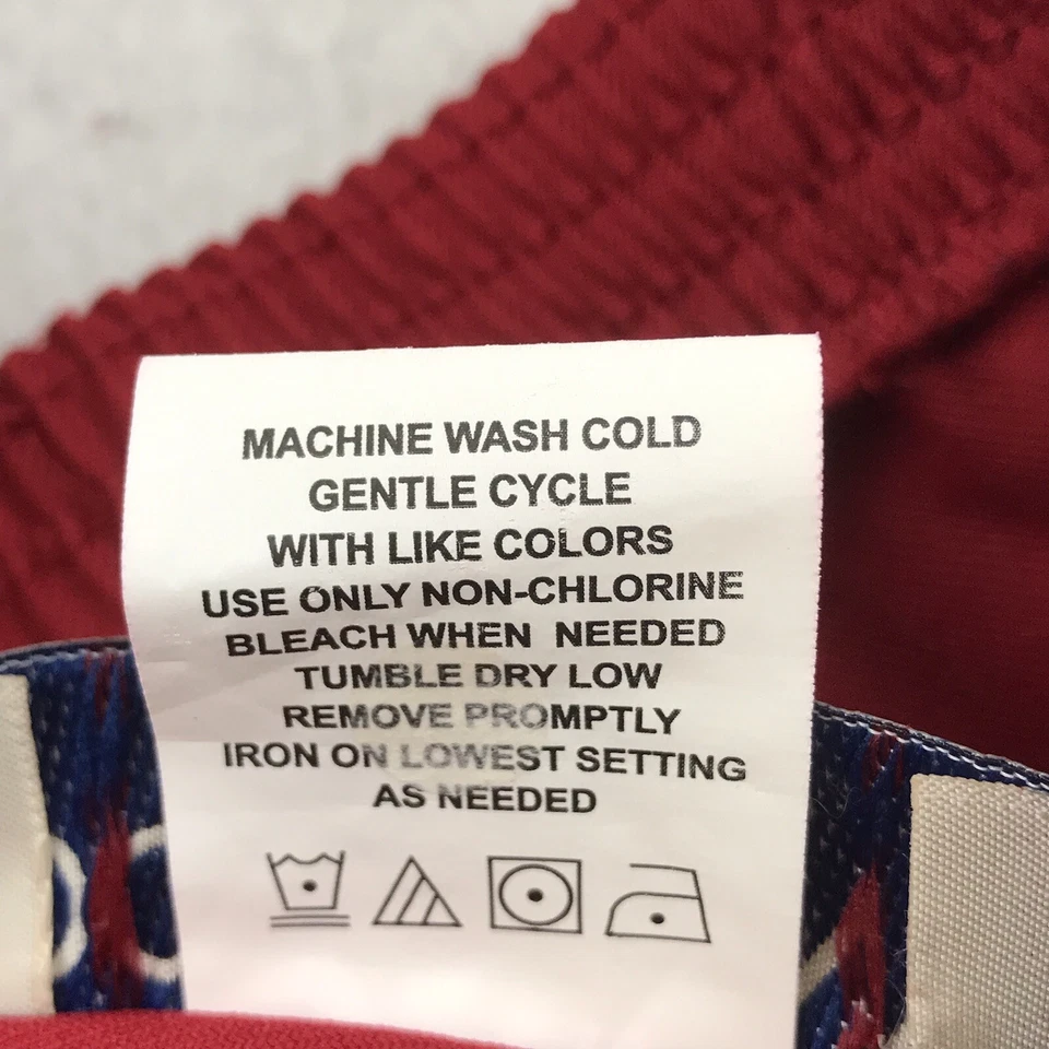 Donnkenny Pants Women’s 12 Red Elastic Waist Pull-On Pockets Lightweight - Image 4 of 4