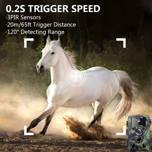 2.7K HunterCam Trail Camera with Night Vision and IP66 Waterproof for Hunting - 第 6/16 張圖片