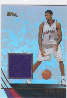 2004 Topps Basketball Jalen Rose Game Used Jersey Card Raptor s