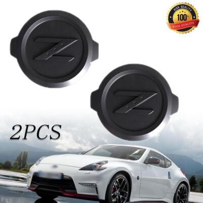 2x Black Z Emblem Car Front Rear Trunk ABS Badge for Fairlady 350Z 370Z