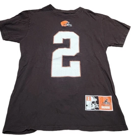 Majestic Cleveland Browns Johnny Manziel Camiseta Jersey Para Hombre Talla PEQUEÑA Foto 2 de 4
