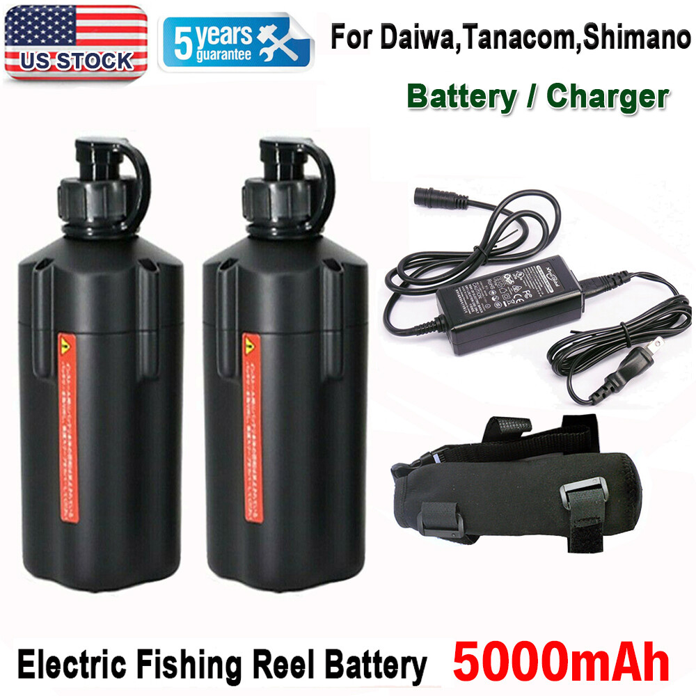 5Ah ForDaiwa Tanacom 1000 500 Electric Fishing Reel Battery /Charger BM2300 2900