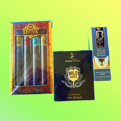 NEW Lot of 3 Wild Hunter, CUBA CLASS, Inviktus POUR HOMME Mens Valentines Day!!