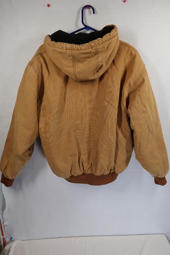Vintage WALLS Jacket Mens Large Blizzard-Pruf Hood Canvas Chore Workwear (FLAWS) - Picture 15 of 17